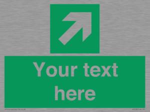 Custom Arrow Top Right Sign